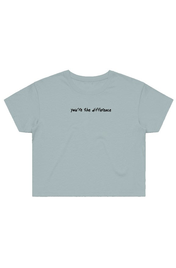 Street Crop Tee_you're the difference